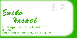 eniko haspel business card